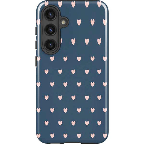 Blue and Pink Hearts Galaxy S24 Plus Impact Case